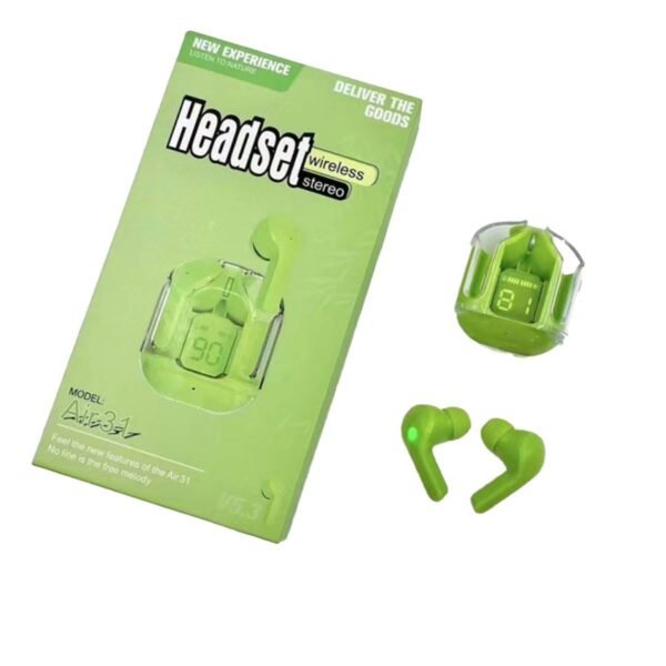 EARBUDS AIR 31 AIRPODS WIRELESS EARBUDS WITH CRYSTAL TRANSPARENT CASE WITH TYPE C CHARGING|EARBUDS BLUETOOTH 5.3 | NEW MODEL AIR 31EARBUDS AIR 31 AIRPODS WIRELESS EARBUDS WITH CRYSTAL TRANSPARENT CASE WITH TYPE C CHARGING|EARBUDS BLUETOOTH 5.3 | NEW MODEL - Image 5