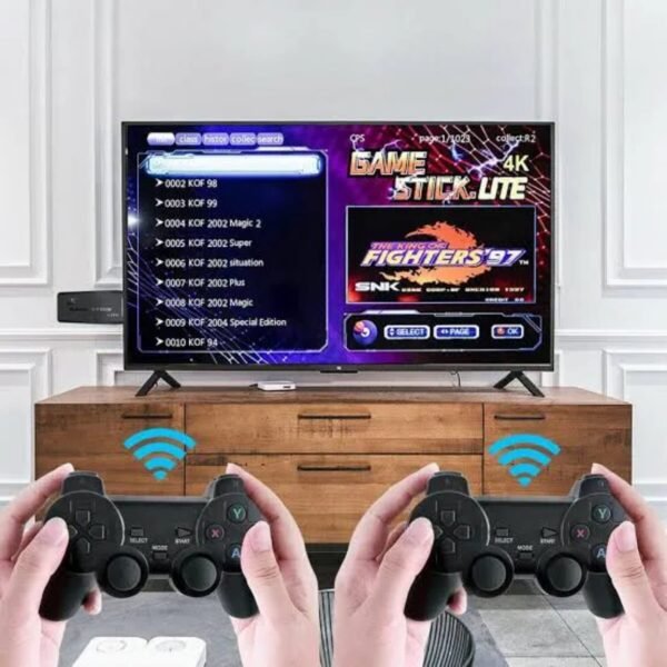 Wireless Retro Game Console, Built in 64gb 20,000 Games, 9 Classic Emulators, Hdmi game stick Plug and Play Video Game Stick High Definition HDMI Output for TV with Dual 2.4G Wireless Controllers - Image 6